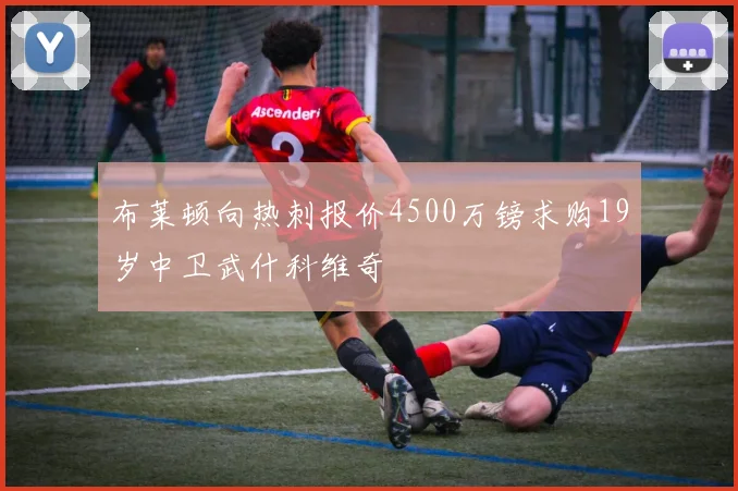 布莱顿向热刺报价4500万镑求购19岁中卫武什科维奇
